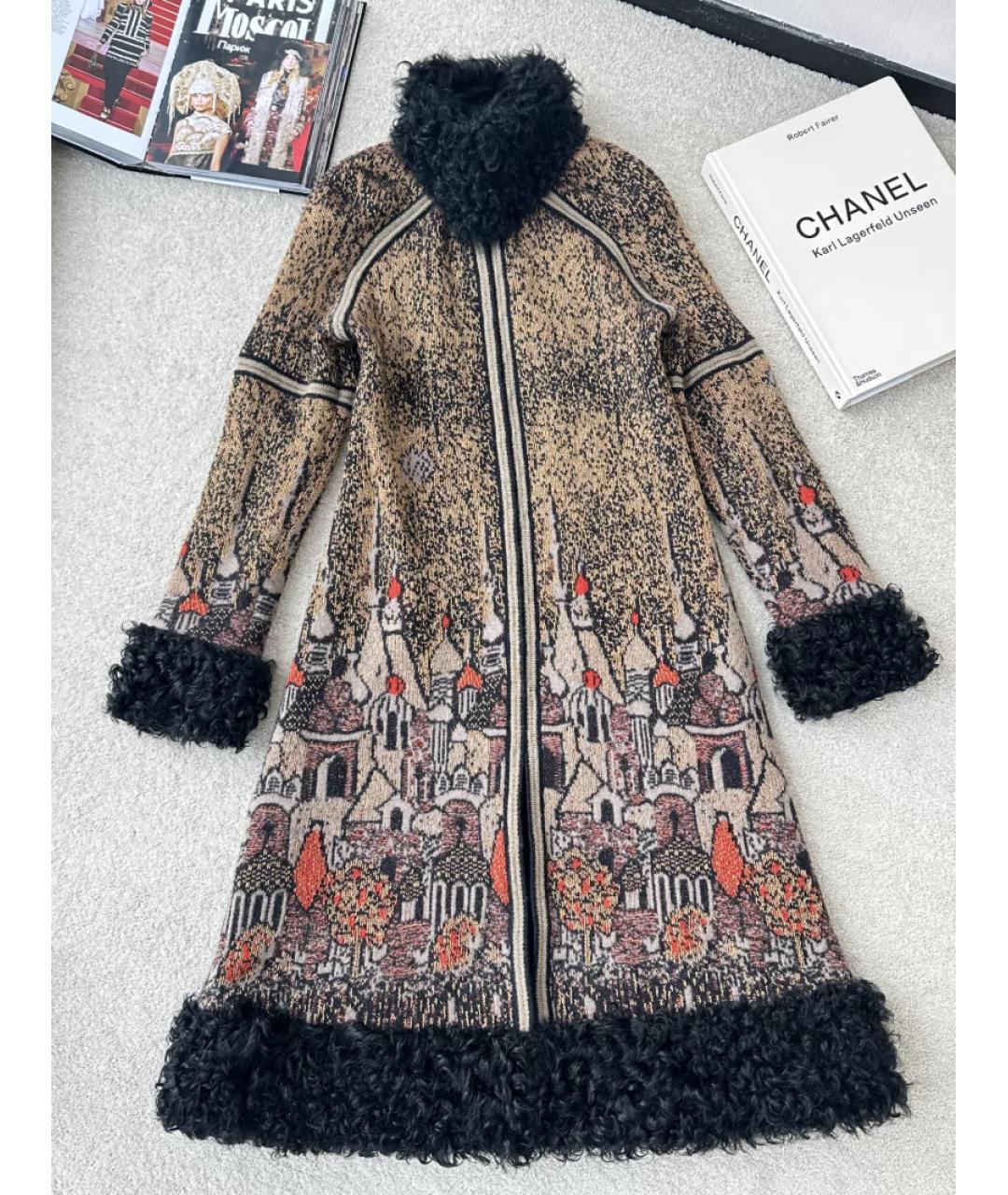 CHANEL Мульти шерстяное пальто, фото 9