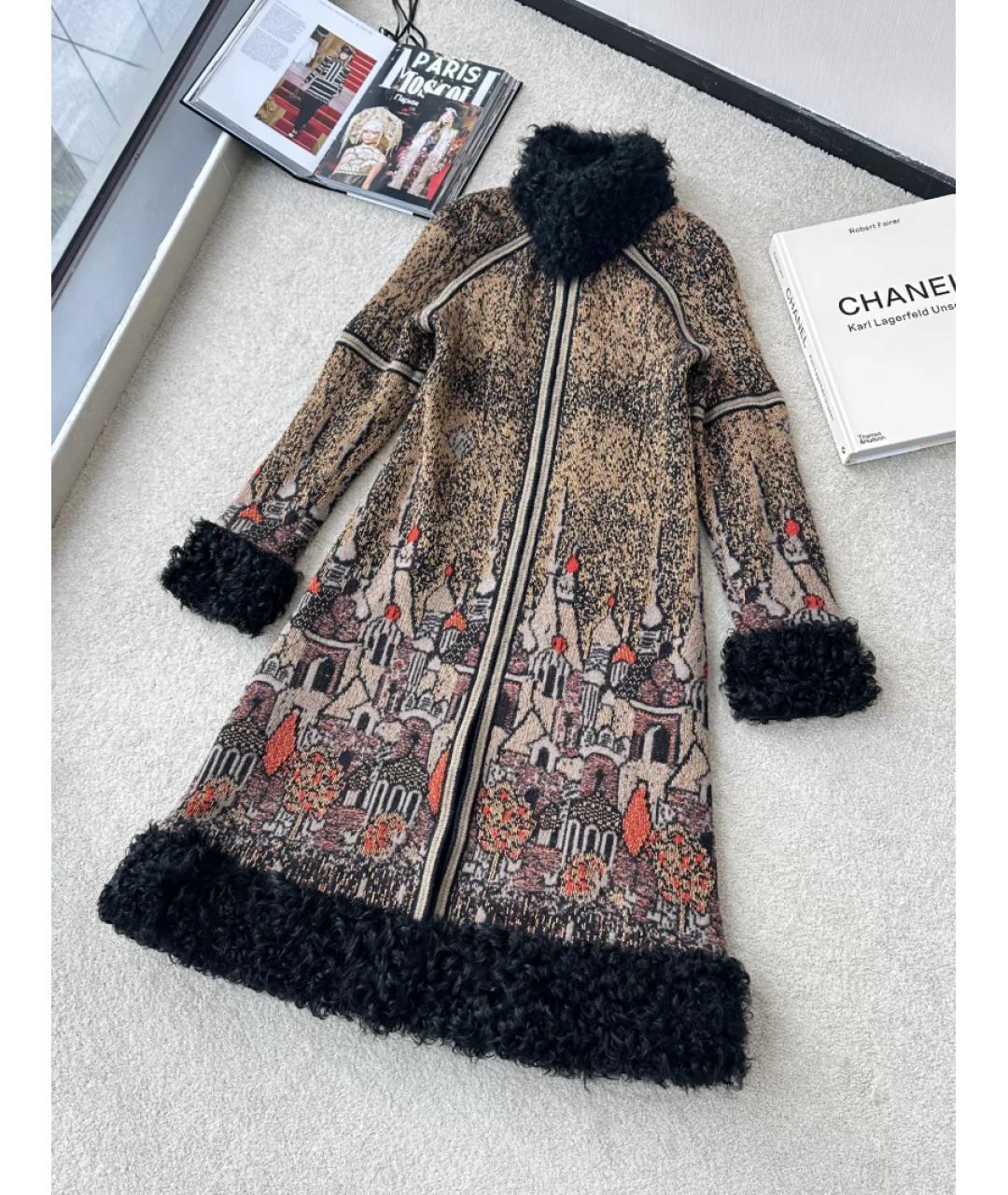 CHANEL Мульти шерстяное пальто, фото 2