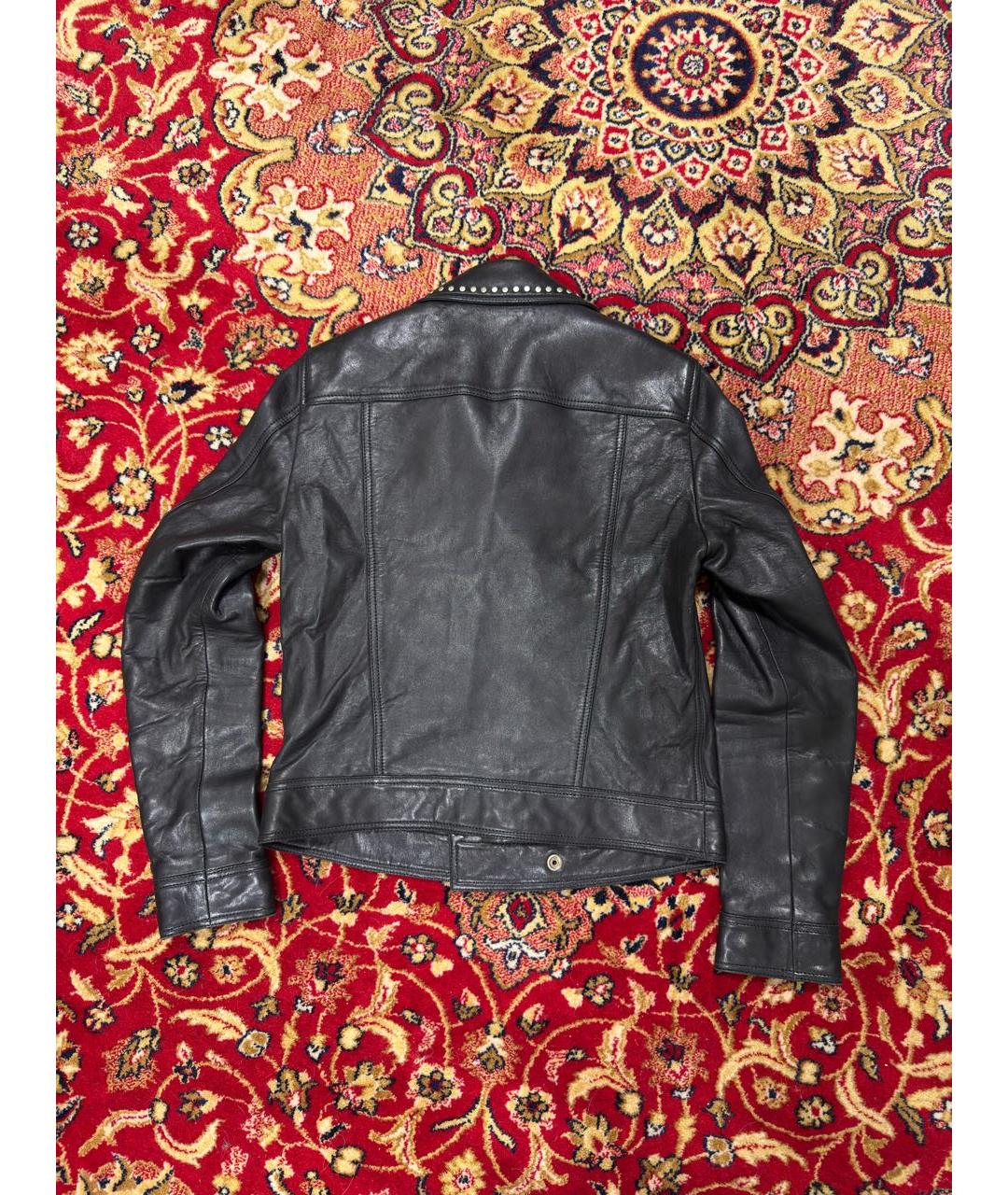 SAINT LAURENT Черная кожаная куртка, фото 2