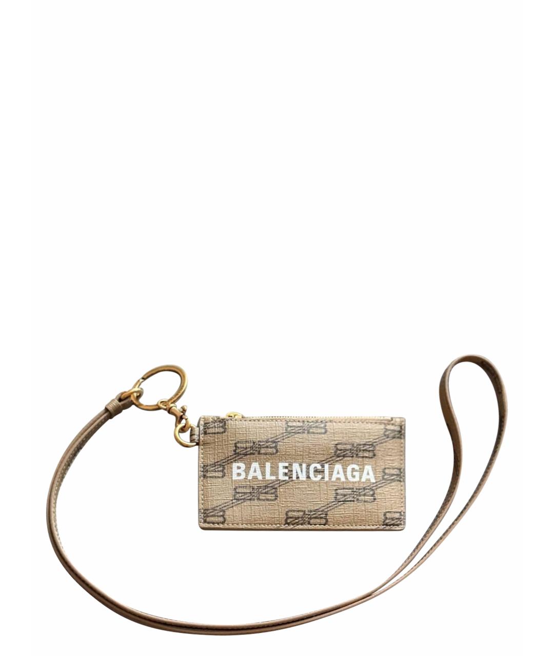 BALENCIAGA Бежевый кардхолдер, фото 1