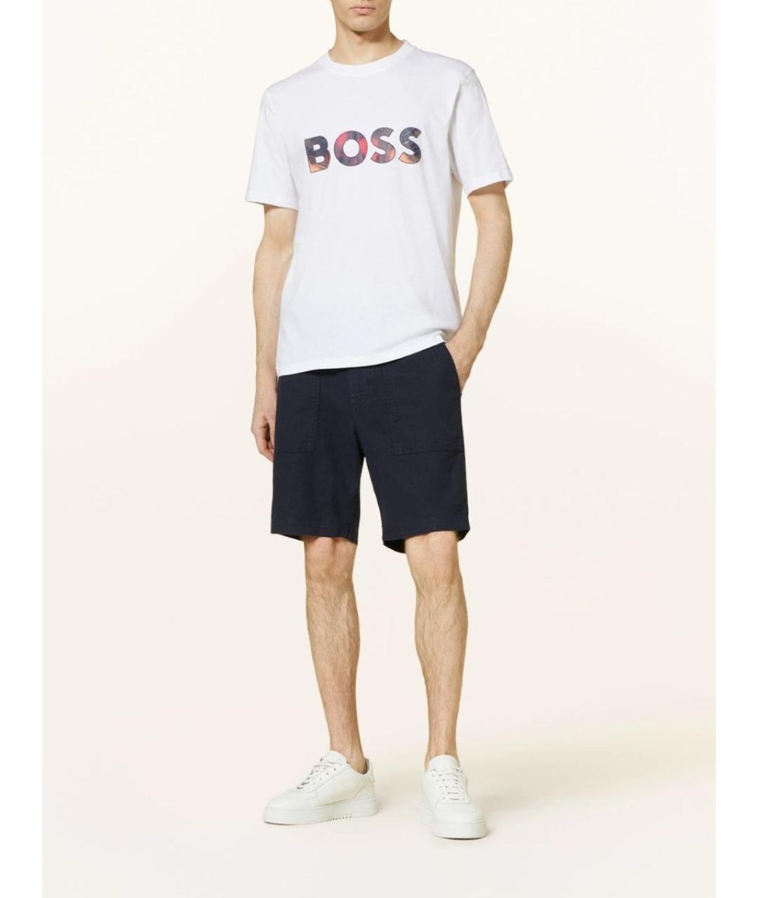 HUGO BOSS Белая хлопковая футболка, фото 7