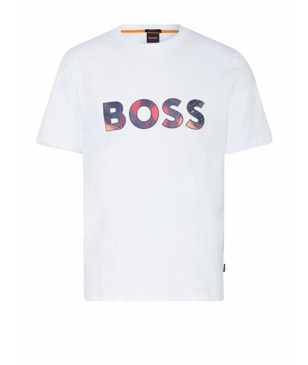HUGO BOSS Белая хлопковая футболка, фото 1