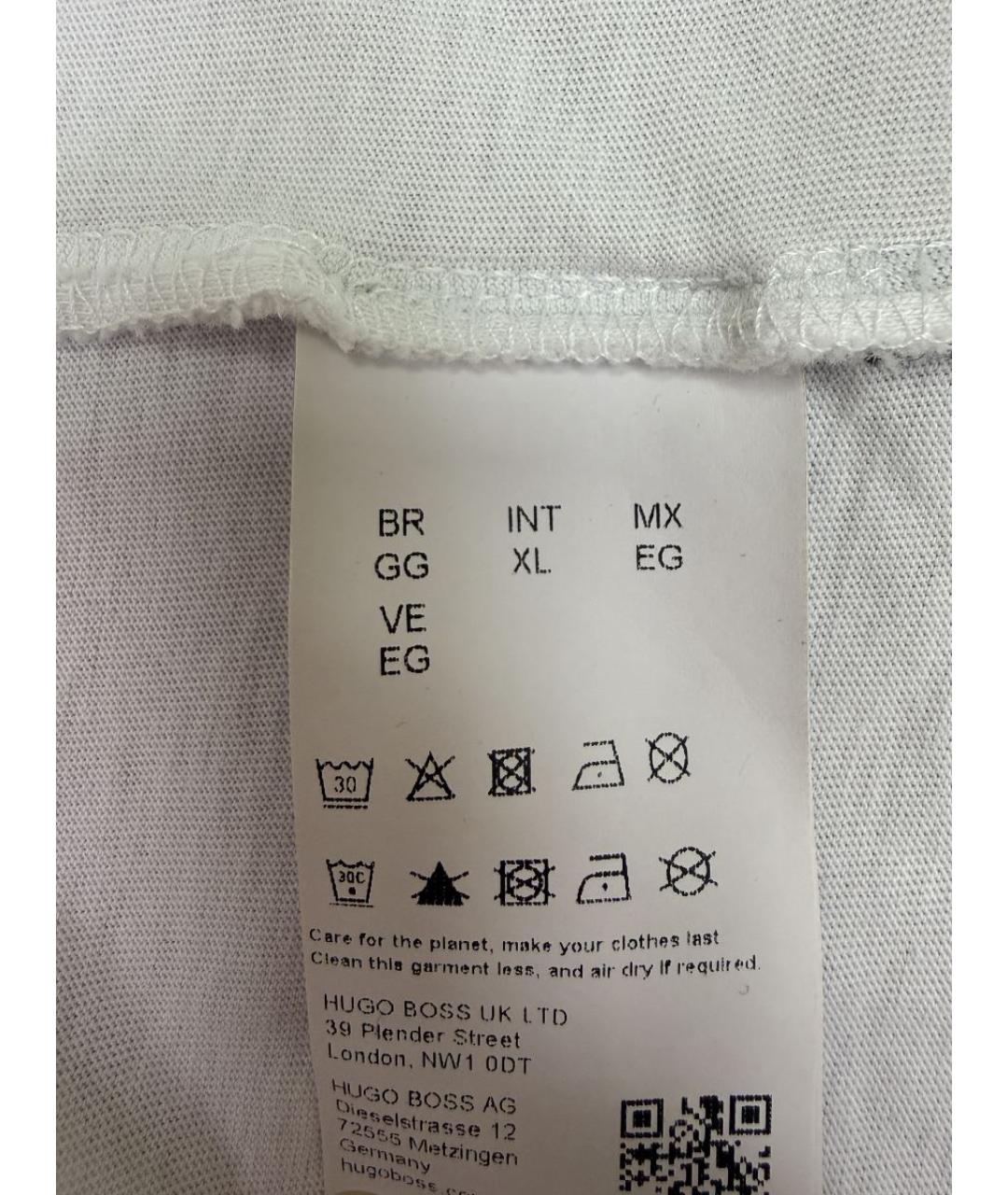 HUGO BOSS Белая хлопковая футболка, фото 5