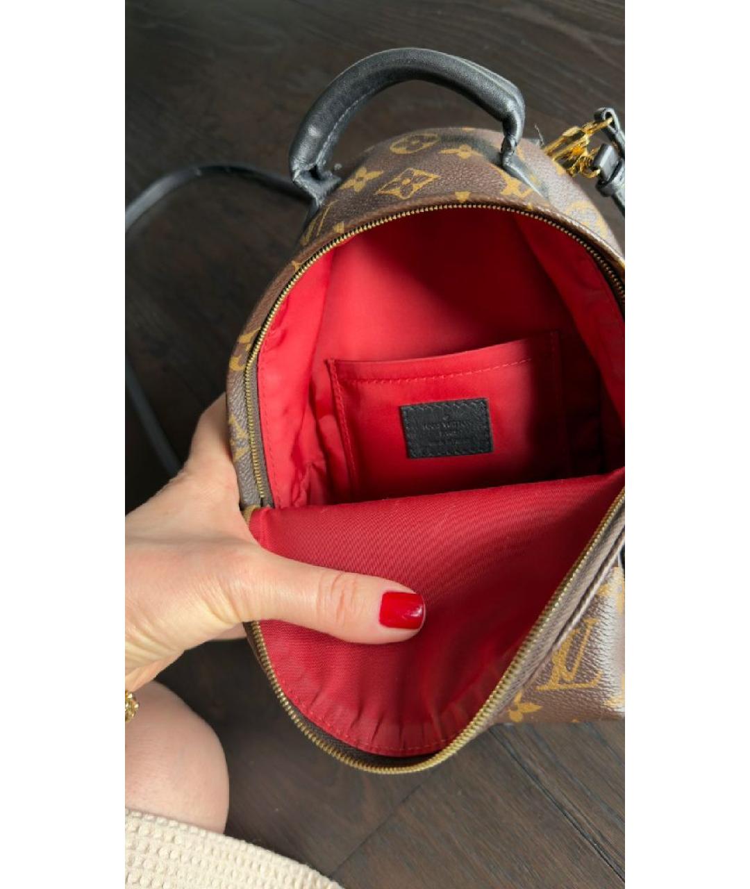 LOUIS VUITTON Коричневый рюкзак, фото 3