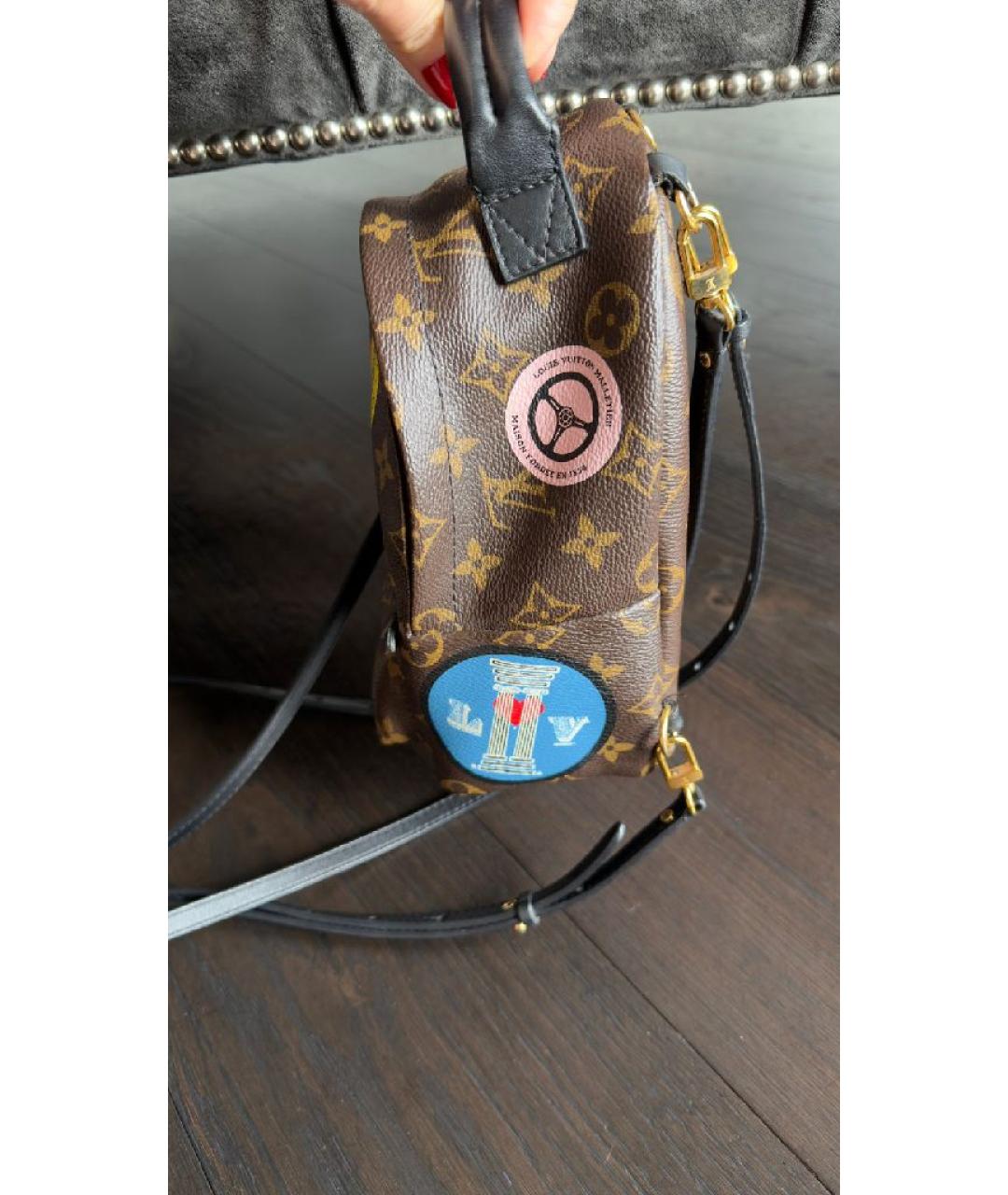 LOUIS VUITTON Коричневый рюкзак, фото 8