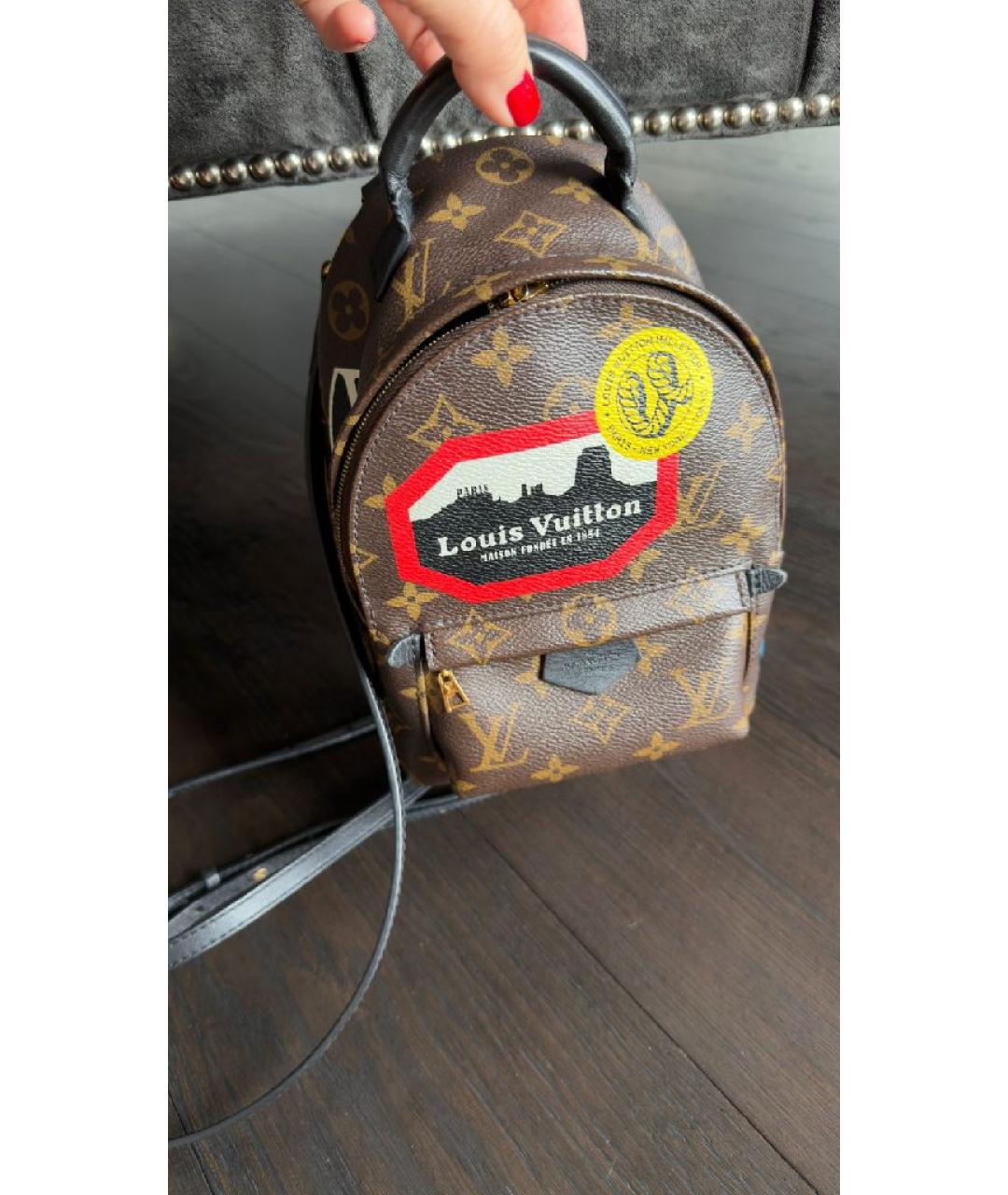 LOUIS VUITTON Коричневый рюкзак, фото 2