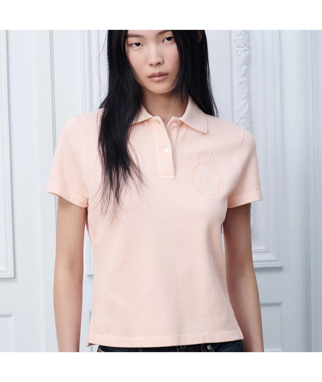 CHRISTIAN DIOR Розовая футболка, фото 2
