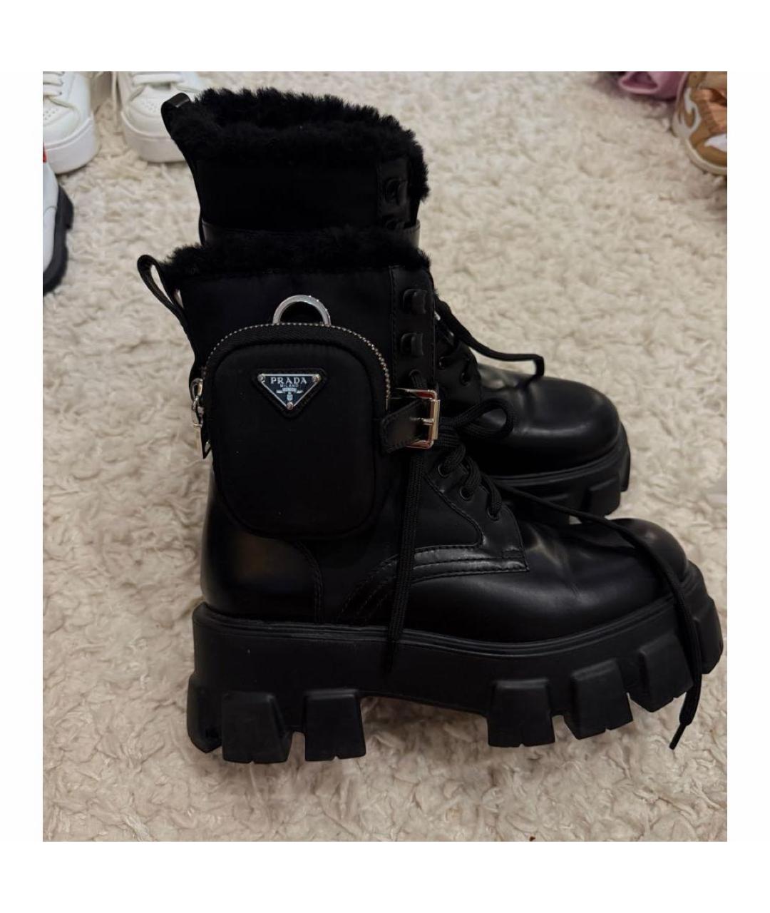 DOLCE&GABBANA Черные кожаные ботинки, фото 5