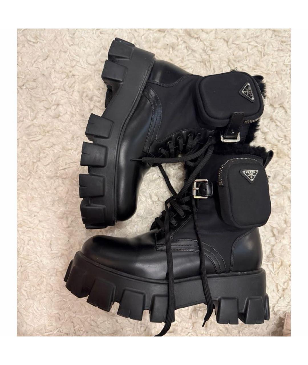 DOLCE&GABBANA Черные кожаные ботинки, фото 3