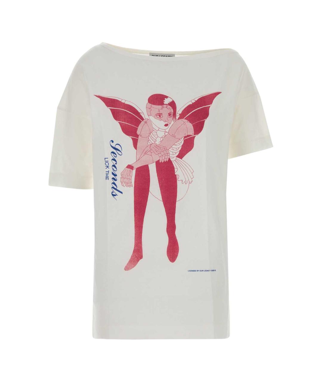 OUR LEGACY Белая хлопковая футболка, фото 1