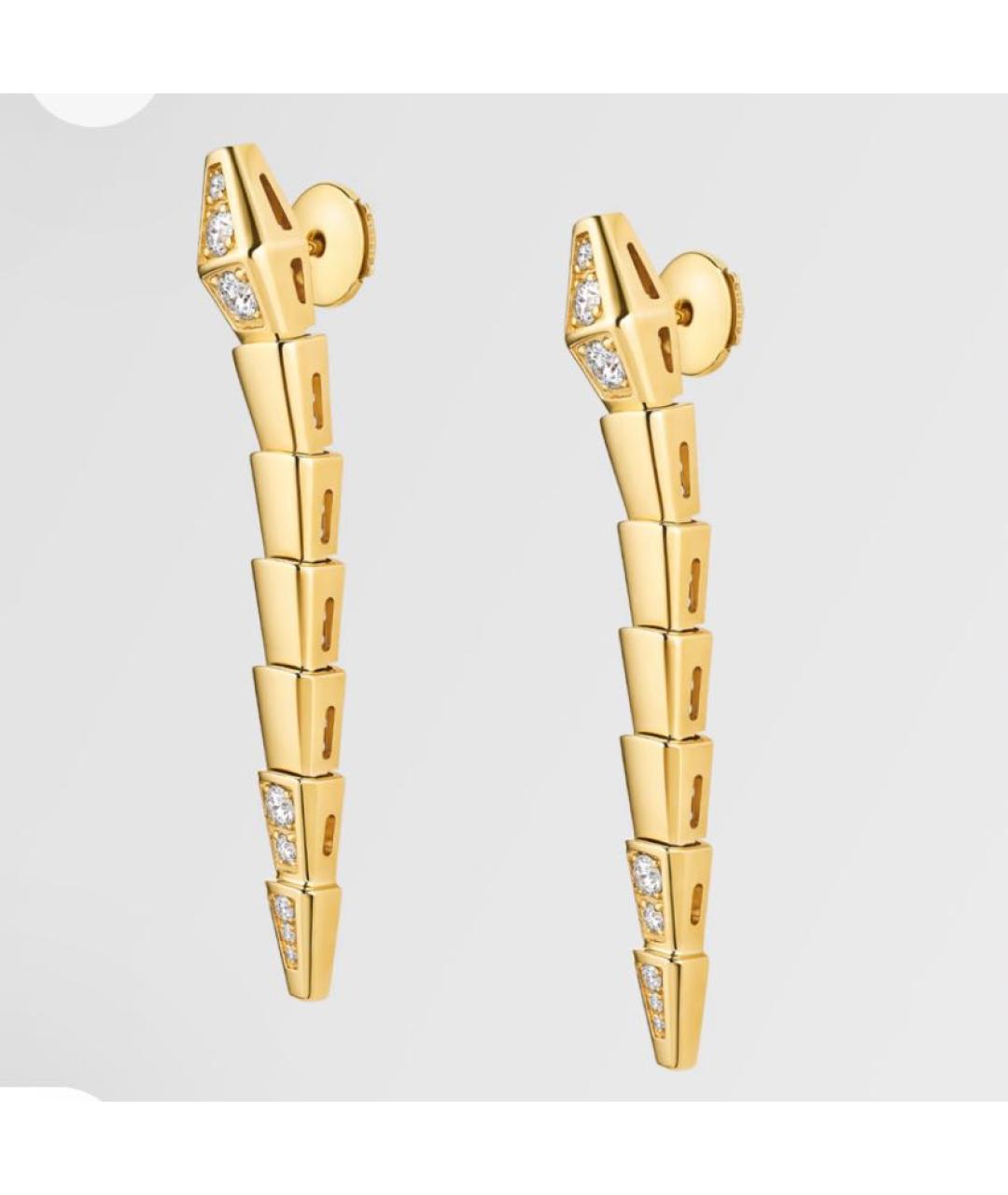 BVLGARI Золотые серьги из желтого золота, фото 2