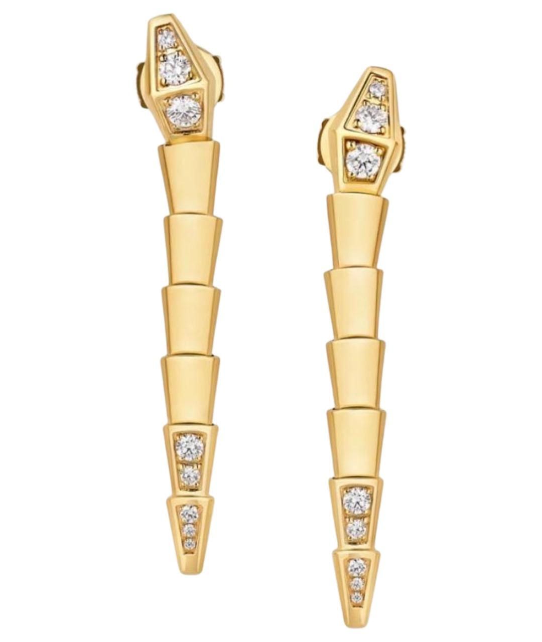 BVLGARI Золотые серьги из желтого золота, фото 1