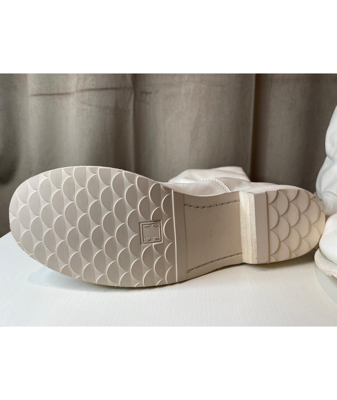 GUIDI Белые кожаные сапоги, фото 5