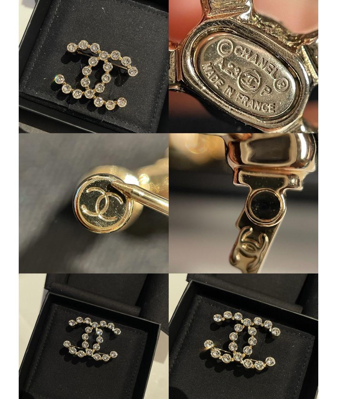 CHANEL Золотая металлическая булавка / брошь, фото 6