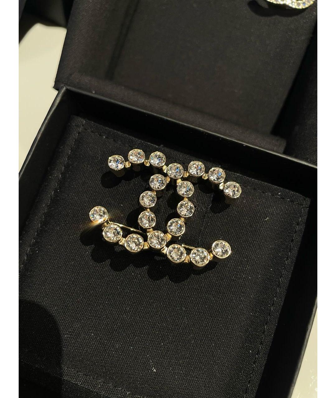 CHANEL Золотая металлическая булавка / брошь, фото 7