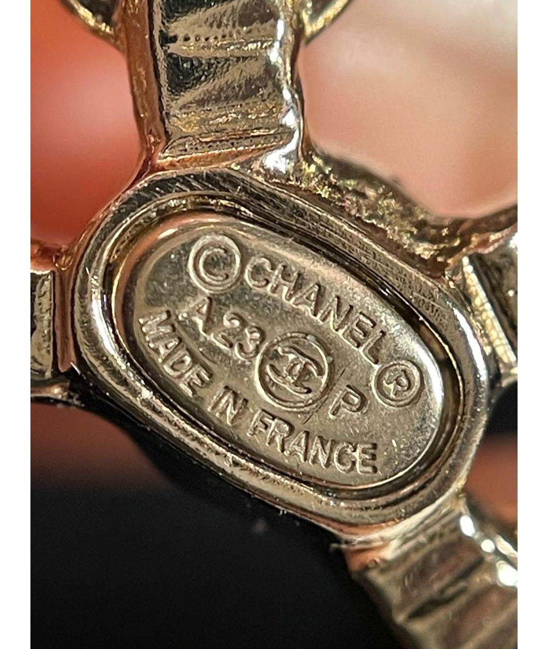 CHANEL Золотая металлическая булавка / брошь, фото 4