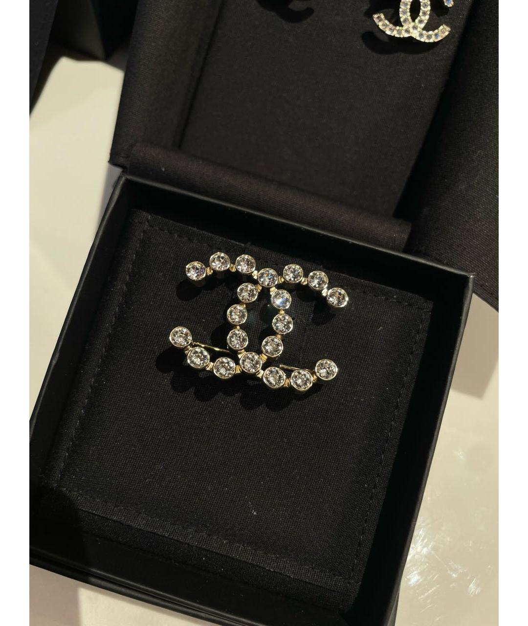 CHANEL Золотая металлическая булавка / брошь, фото 2