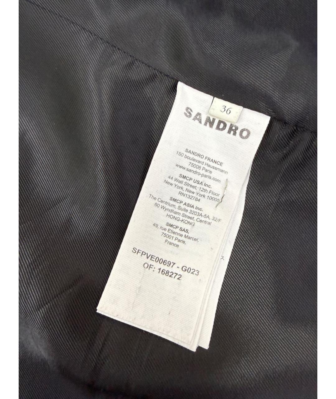 SANDRO Коричневый костюм с брюками, фото 7