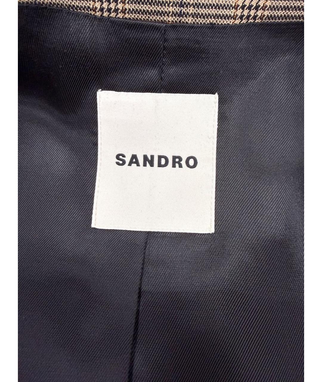 SANDRO Коричневый костюм с брюками, фото 6