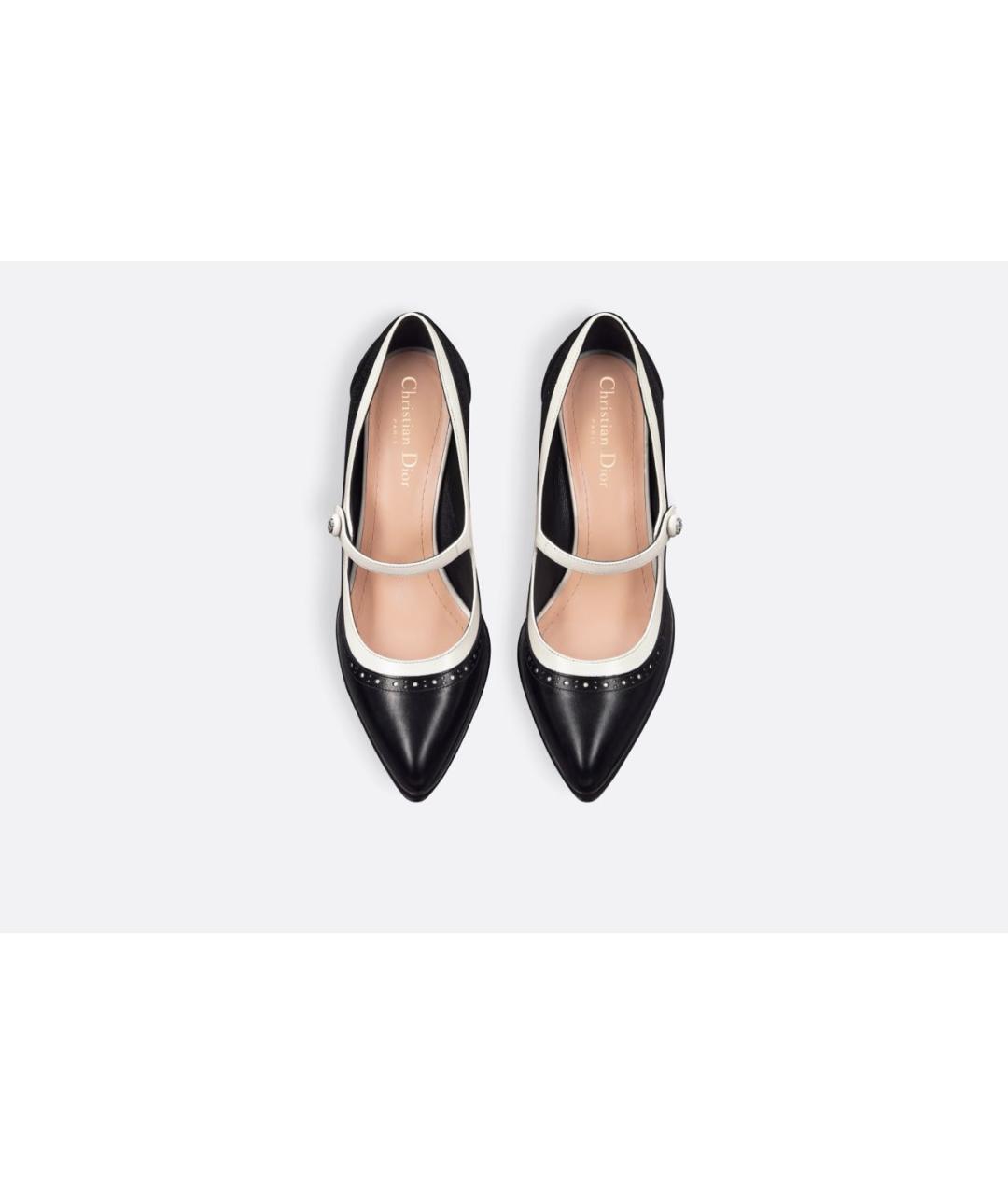 CHRISTIAN DIOR Черные кожаные туфли, фото 4
