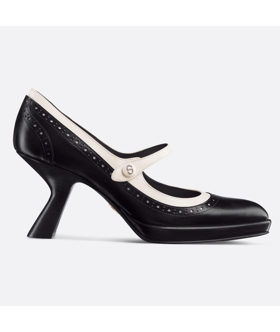 CHRISTIAN DIOR Черные кожаные туфли, фото 6