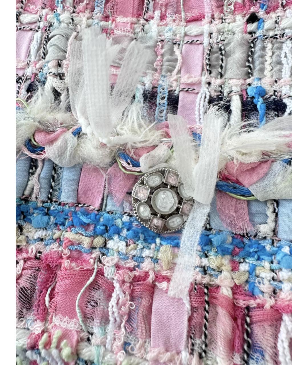 CHANEL Розовое хлопковое повседневное платье, фото 5