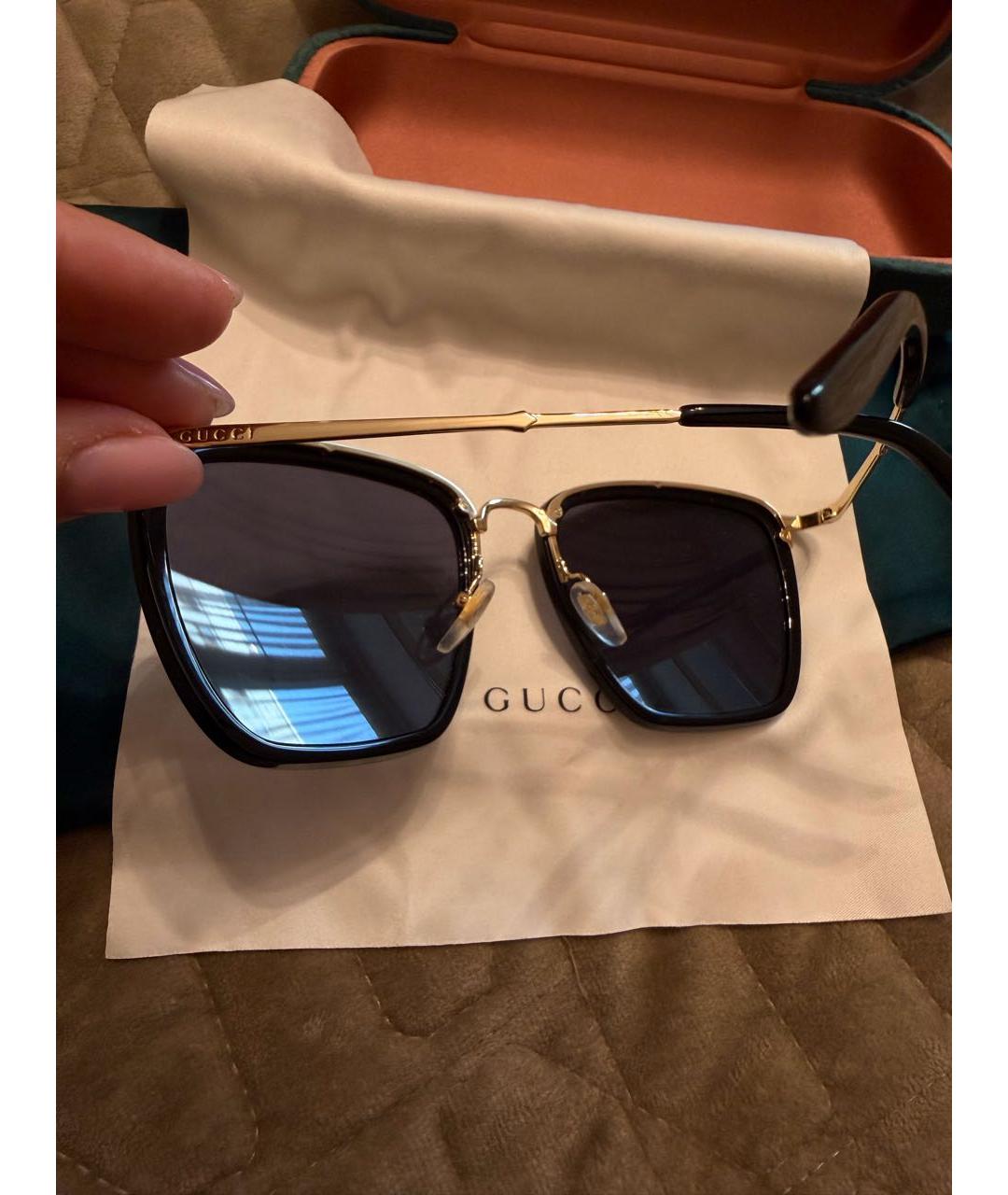 GUCCI Черные пластиковые солнцезащитные очки, фото 3