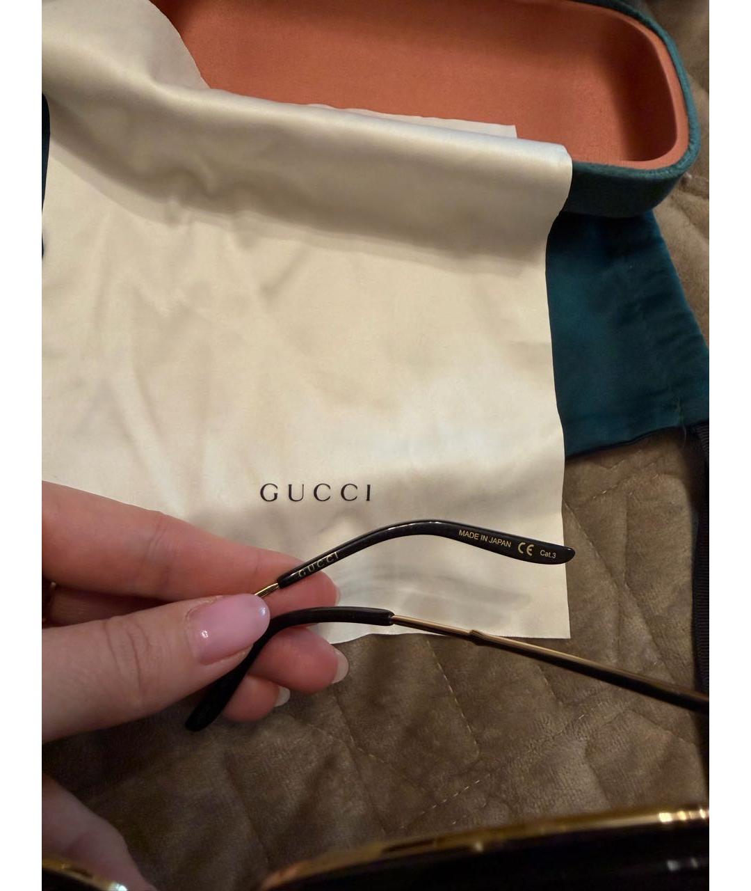 GUCCI Черные пластиковые солнцезащитные очки, фото 6