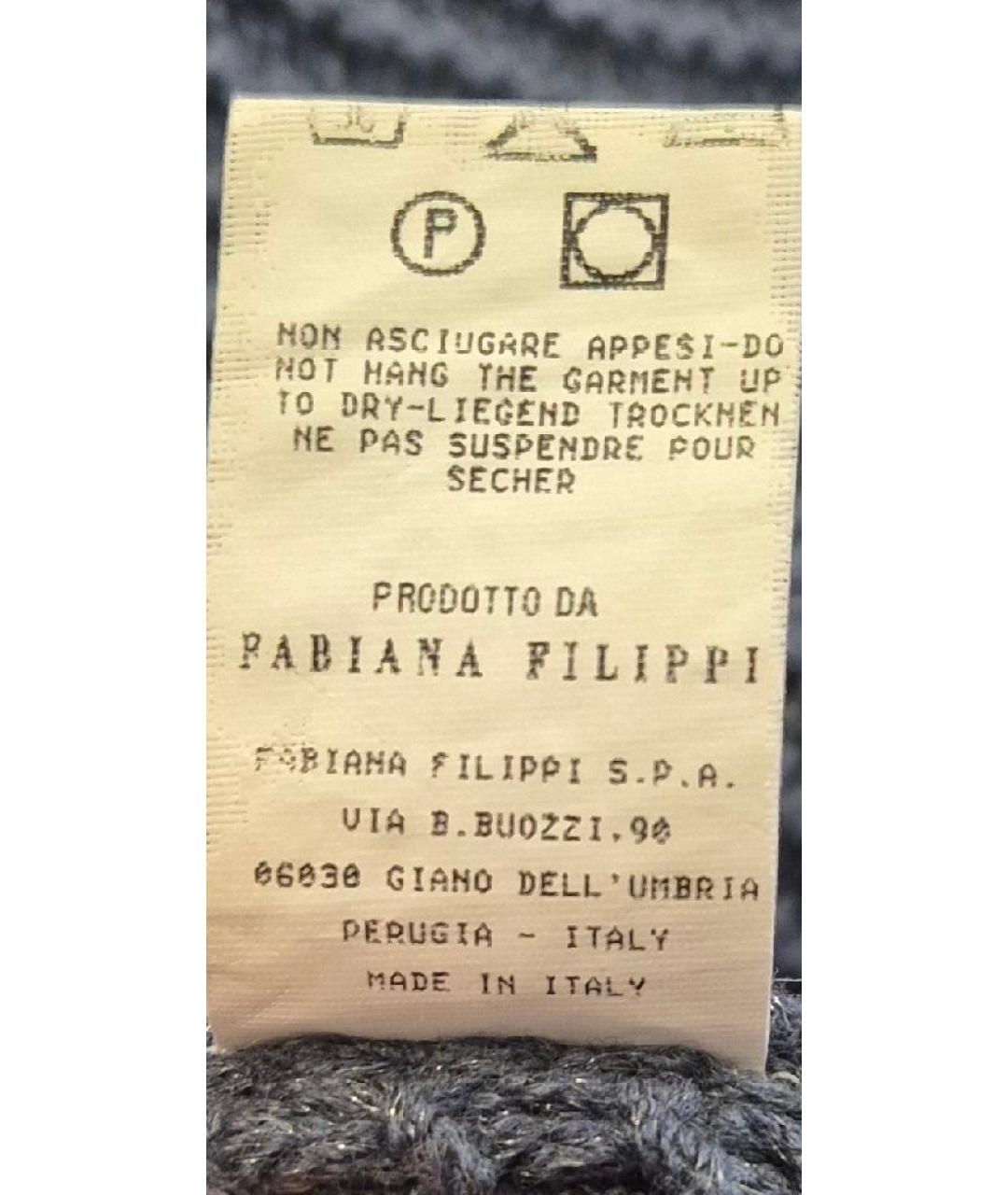 FABIANA FILIPPI Темно-синий шерстяной джемпер / свитер, фото 4