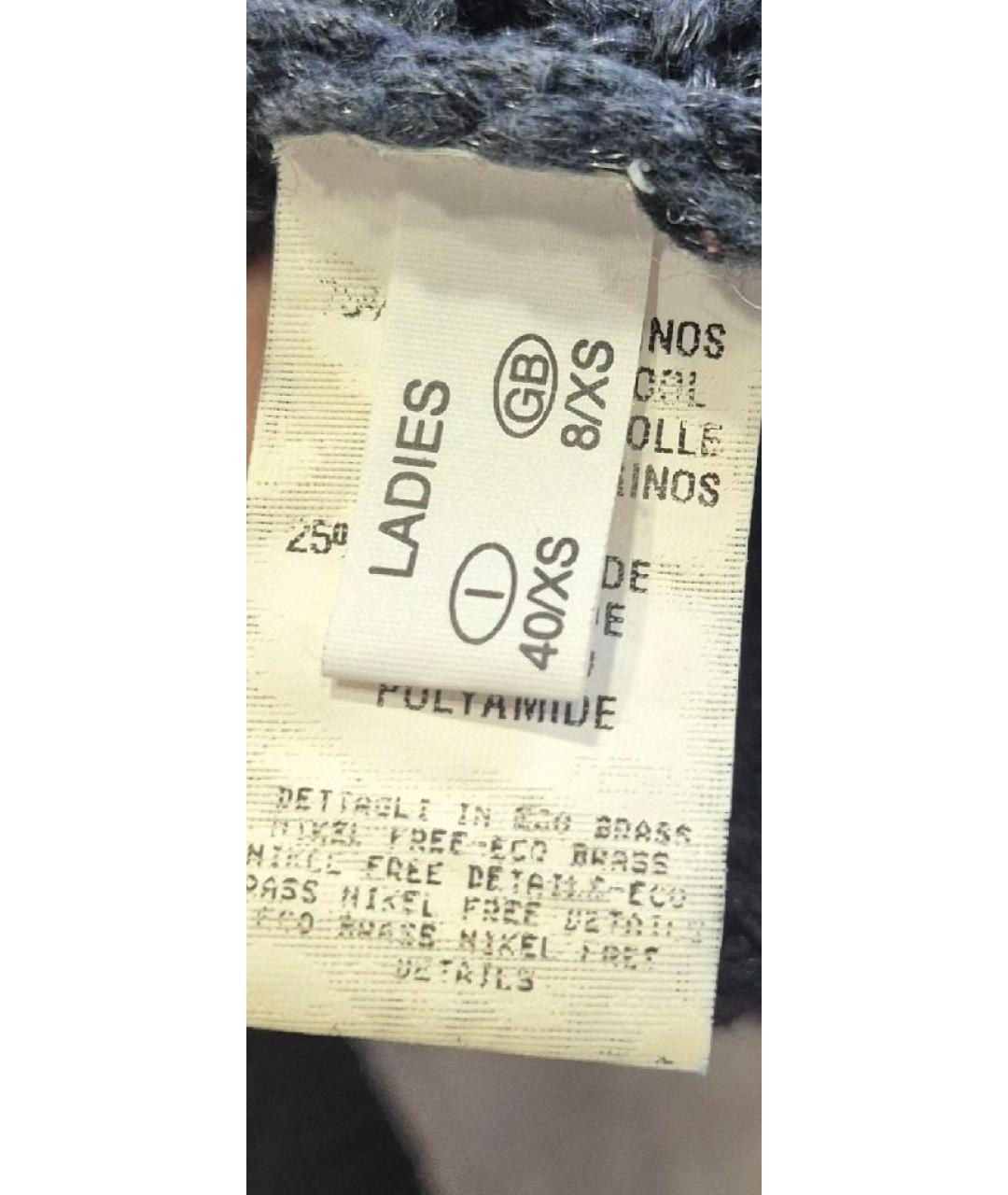 FABIANA FILIPPI Темно-синий шерстяной джемпер / свитер, фото 5