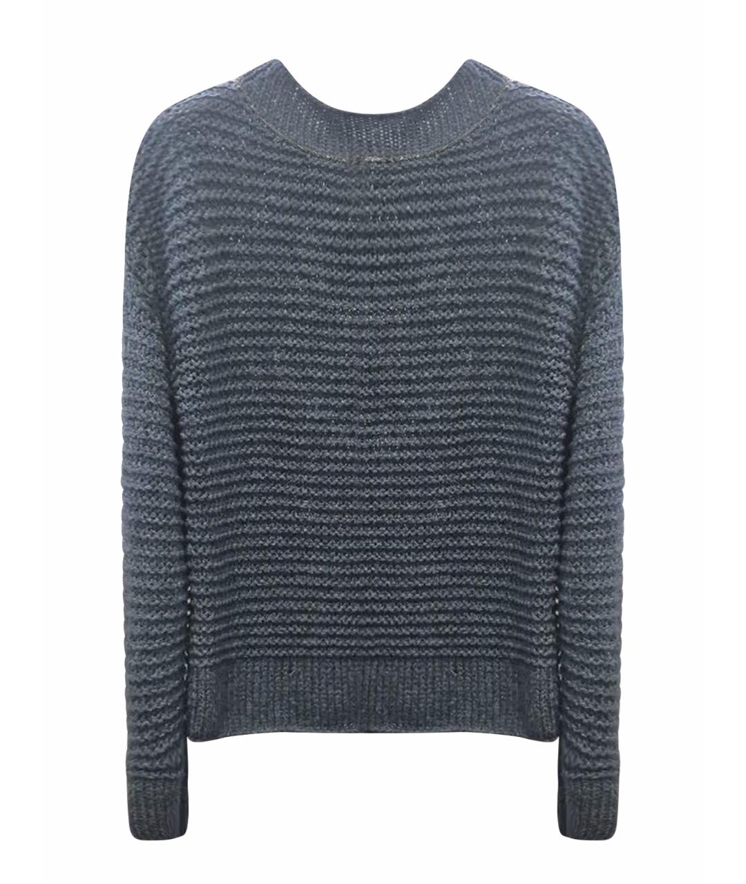 FABIANA FILIPPI Темно-синий шерстяной джемпер / свитер, фото 1