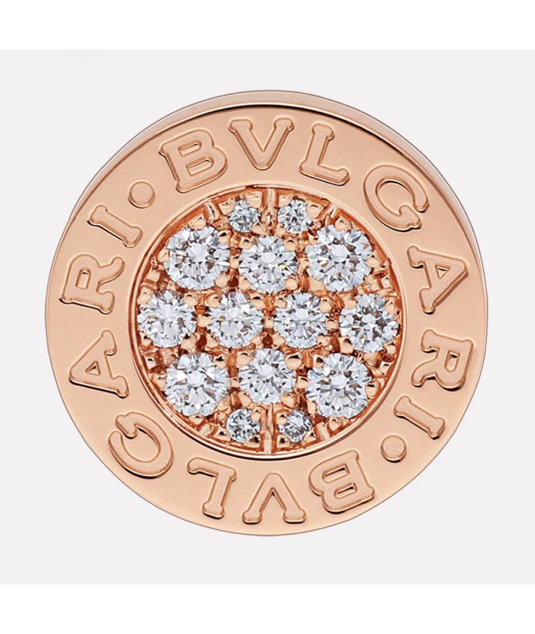 BVLGARI Розовые серьги из розового золота, фото 3