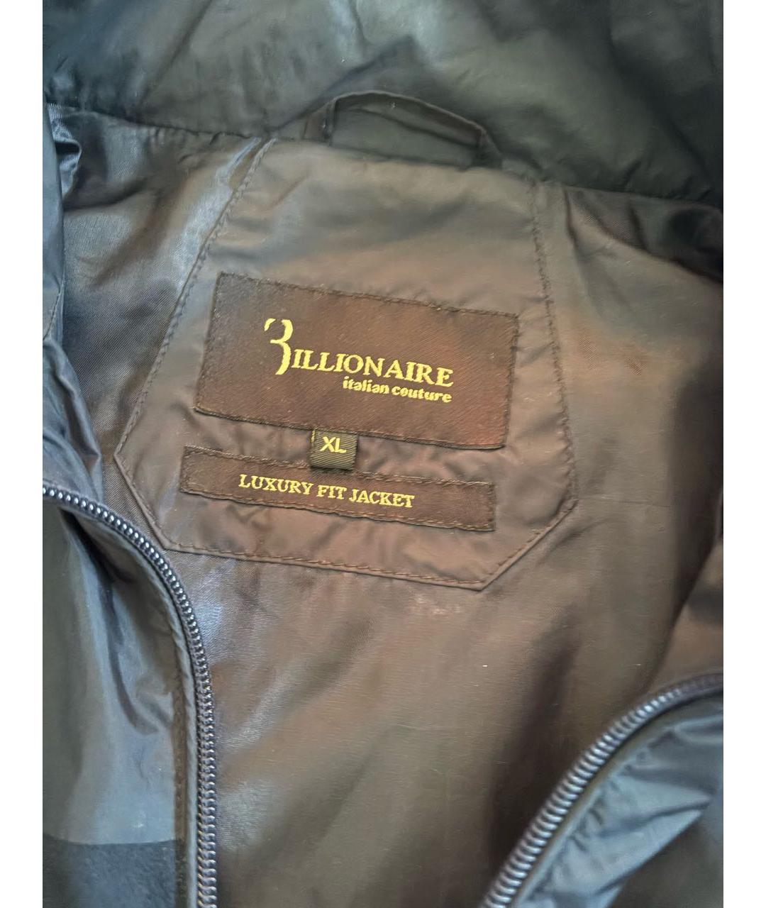 BILLIONAIRE Темно-синяя полиэстеровая куртка, фото 3