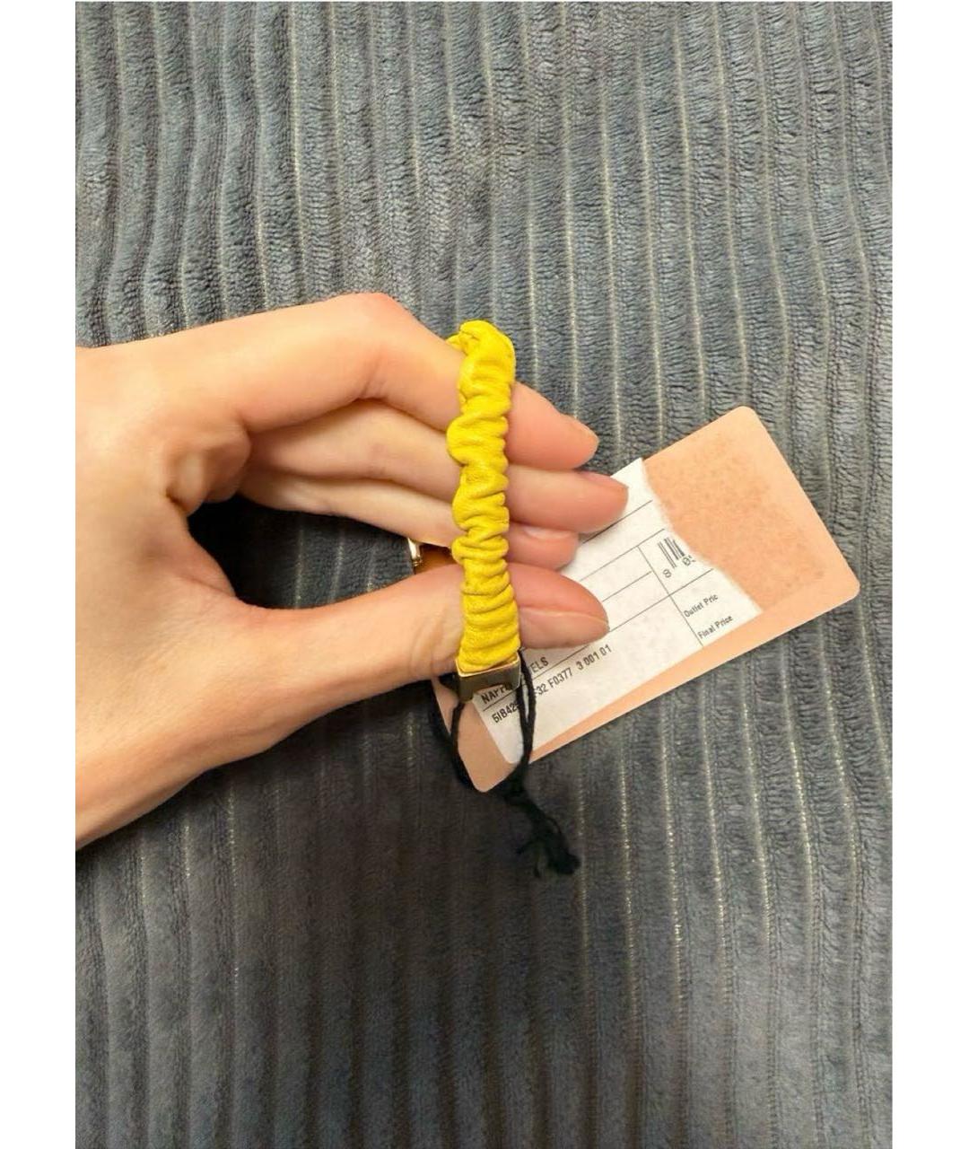 MIU MIU Желтый браслет, фото 2