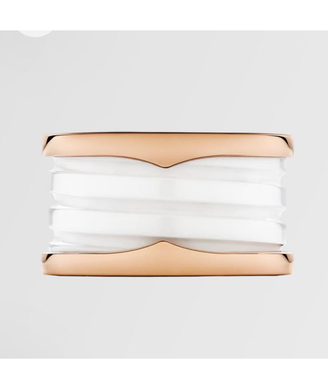 BVLGARI Белое кольцо из розового золота, фото 3