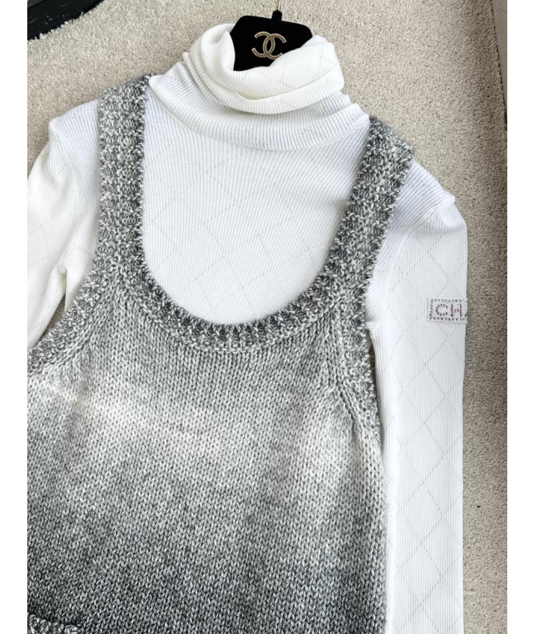 CHANEL Серое повседневное платье, фото 3