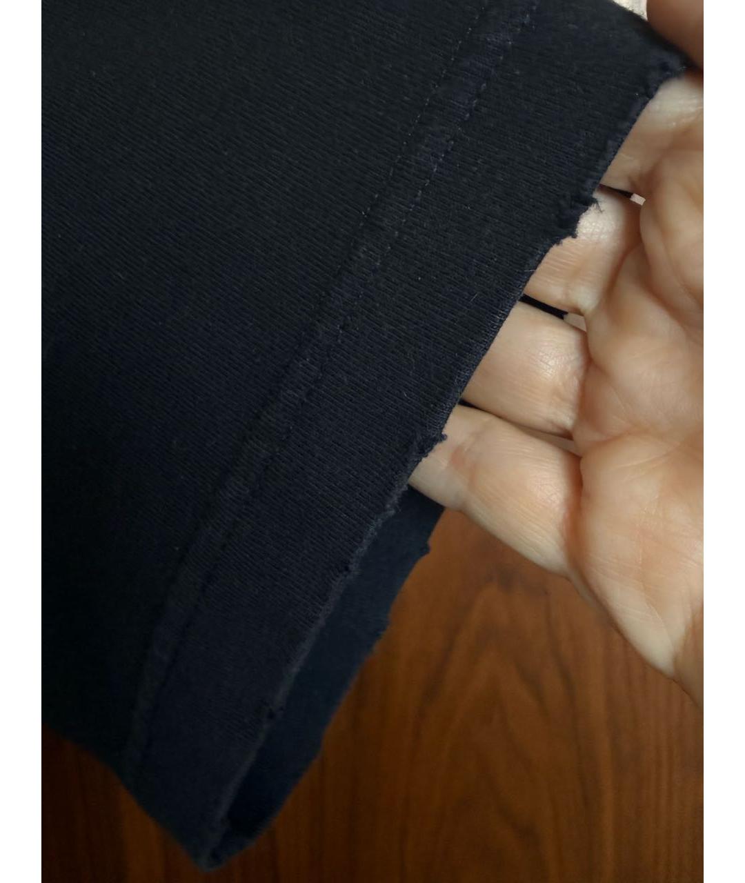 BALENCIAGA Черная хлопковая футболка, фото 7