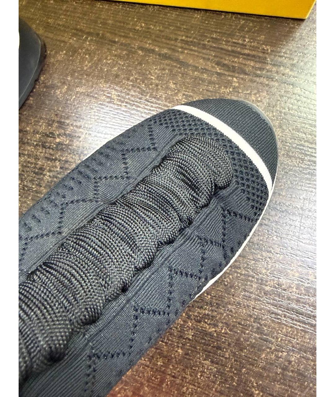 FENDI Черные кроссовки, фото 5