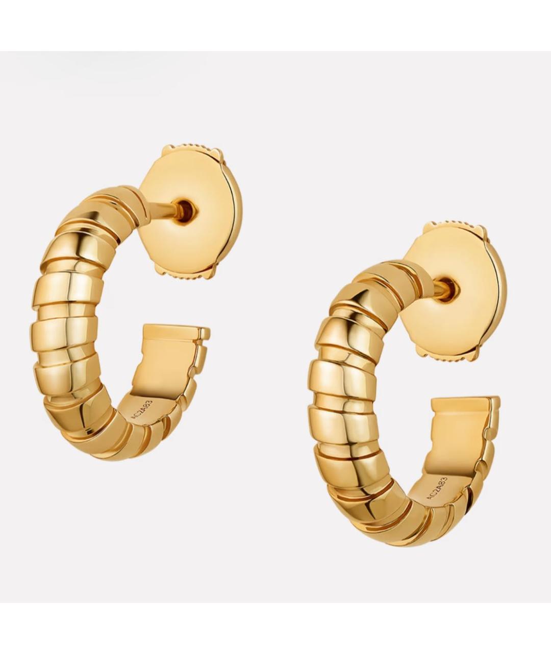 BVLGARI Золотые серьги из желтого золота, фото 2