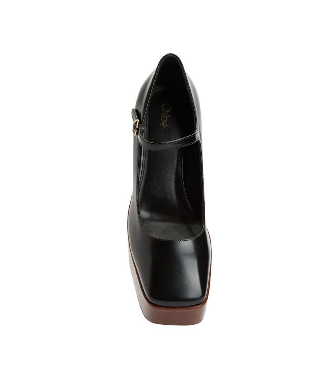 CHLOE Черные кожаные туфли, фото 3