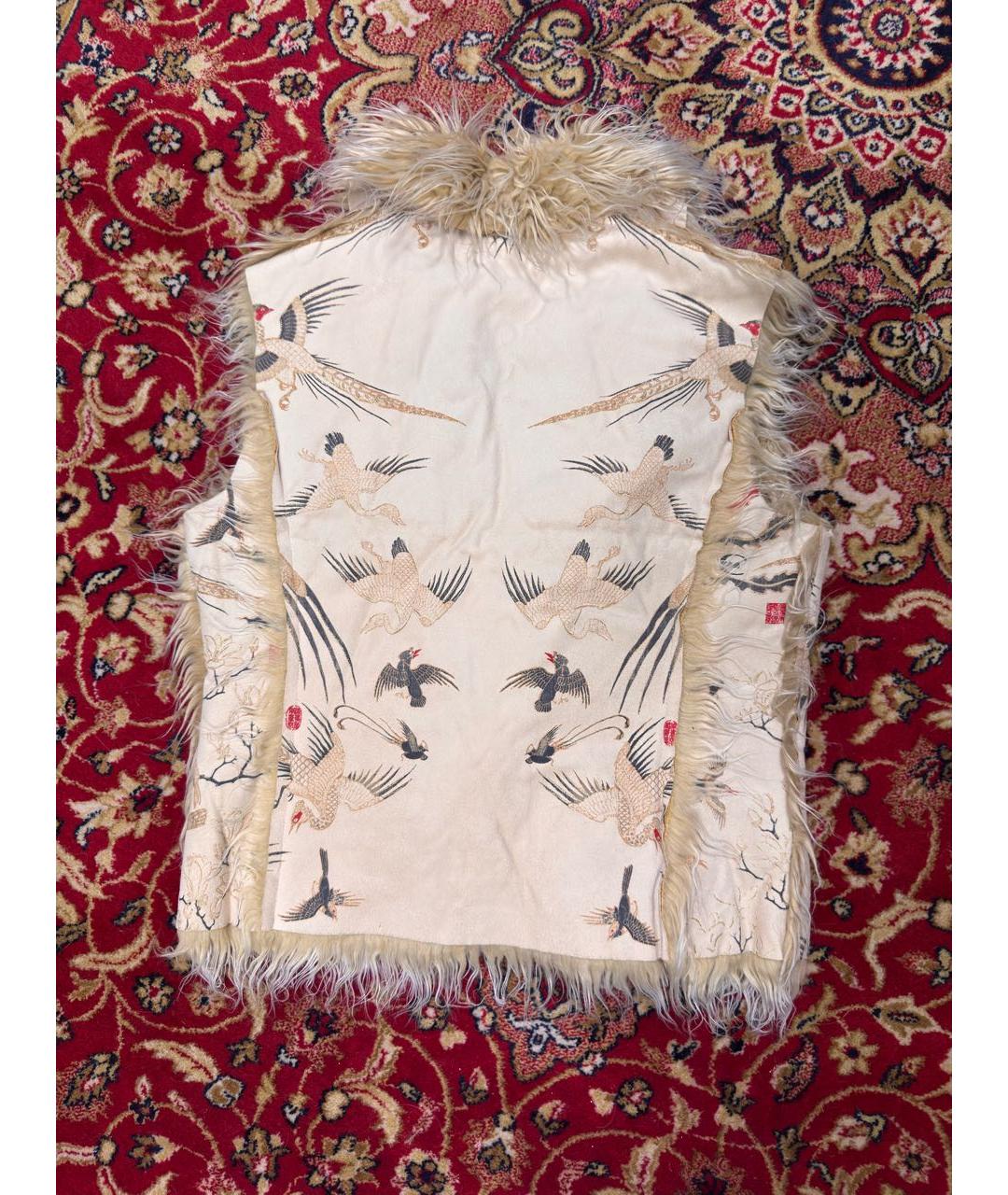 JUST CAVALLI Бежевый шерстяной жилет, фото 2