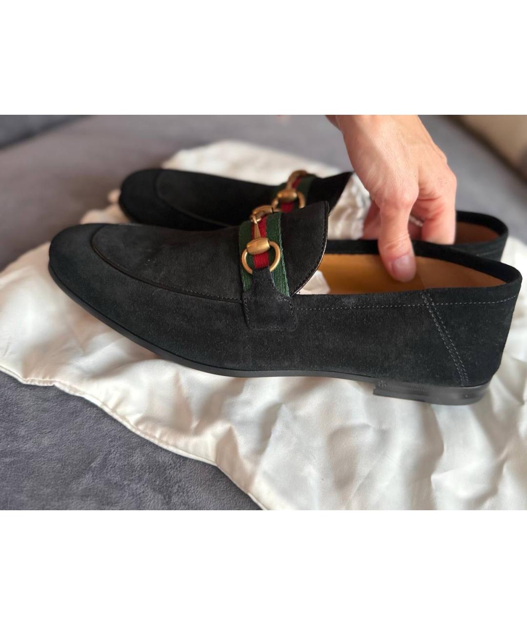 GUCCI Черные лоферы, фото 7