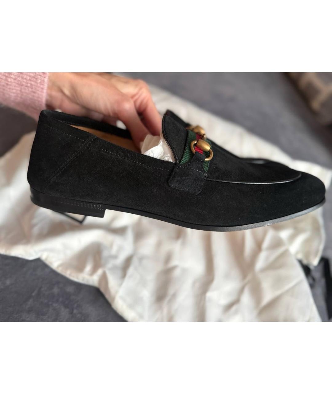 GUCCI Черные лоферы, фото 8