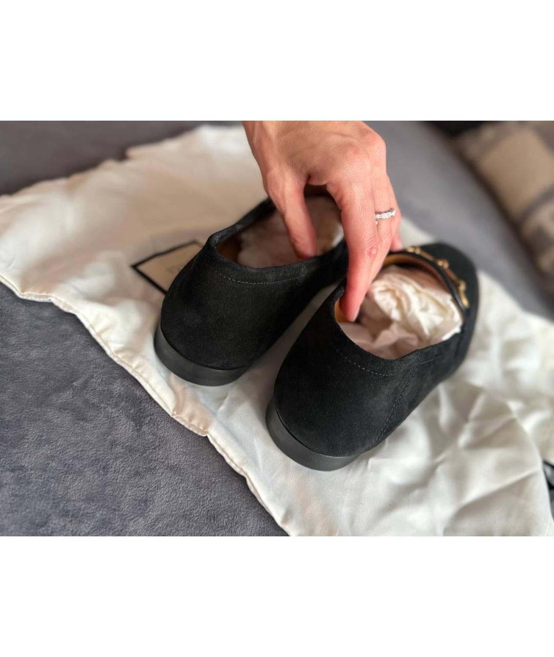 GUCCI Черные лоферы, фото 6