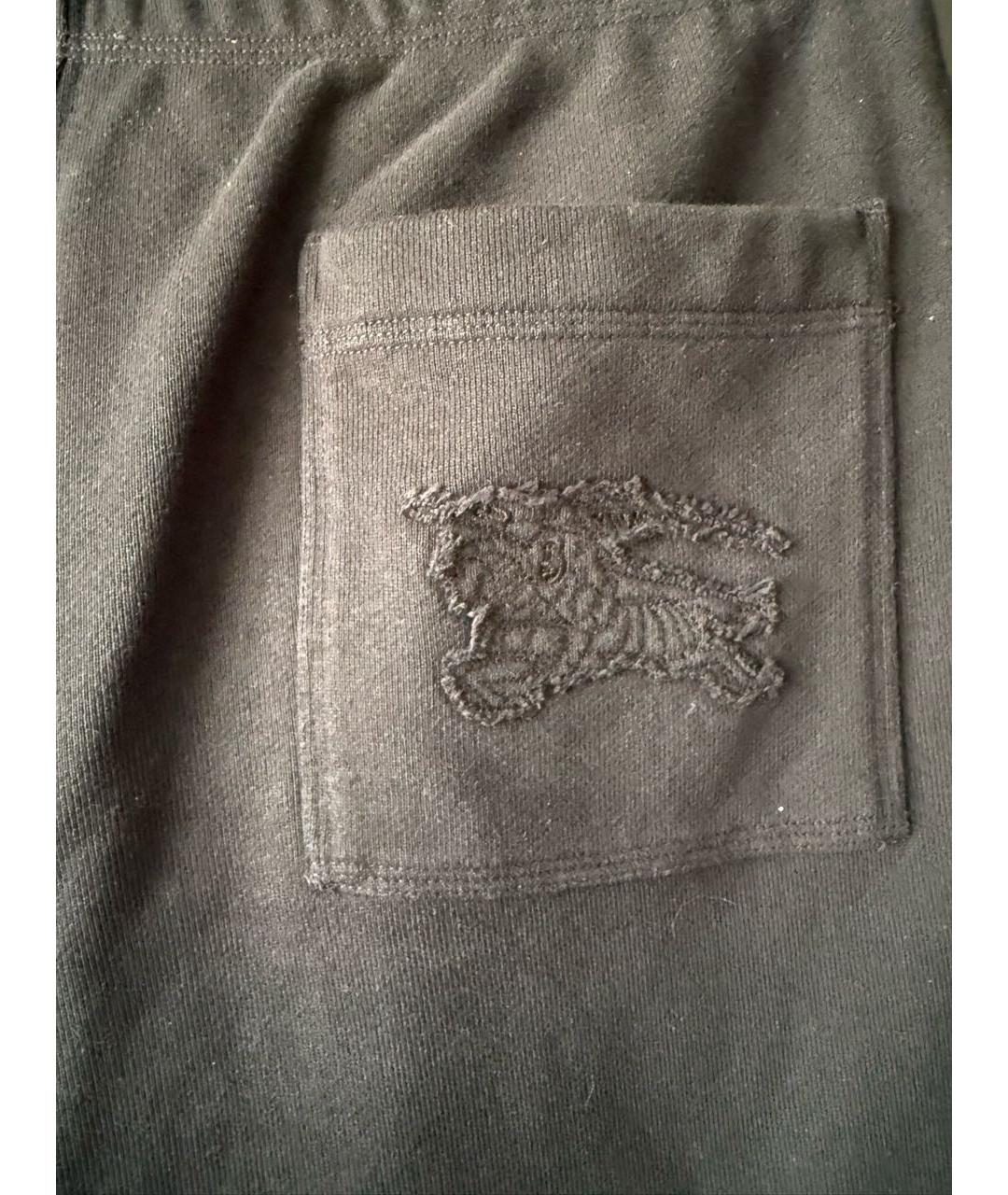 BURBERRY Черный хлопковый спортивные костюмы, фото 7