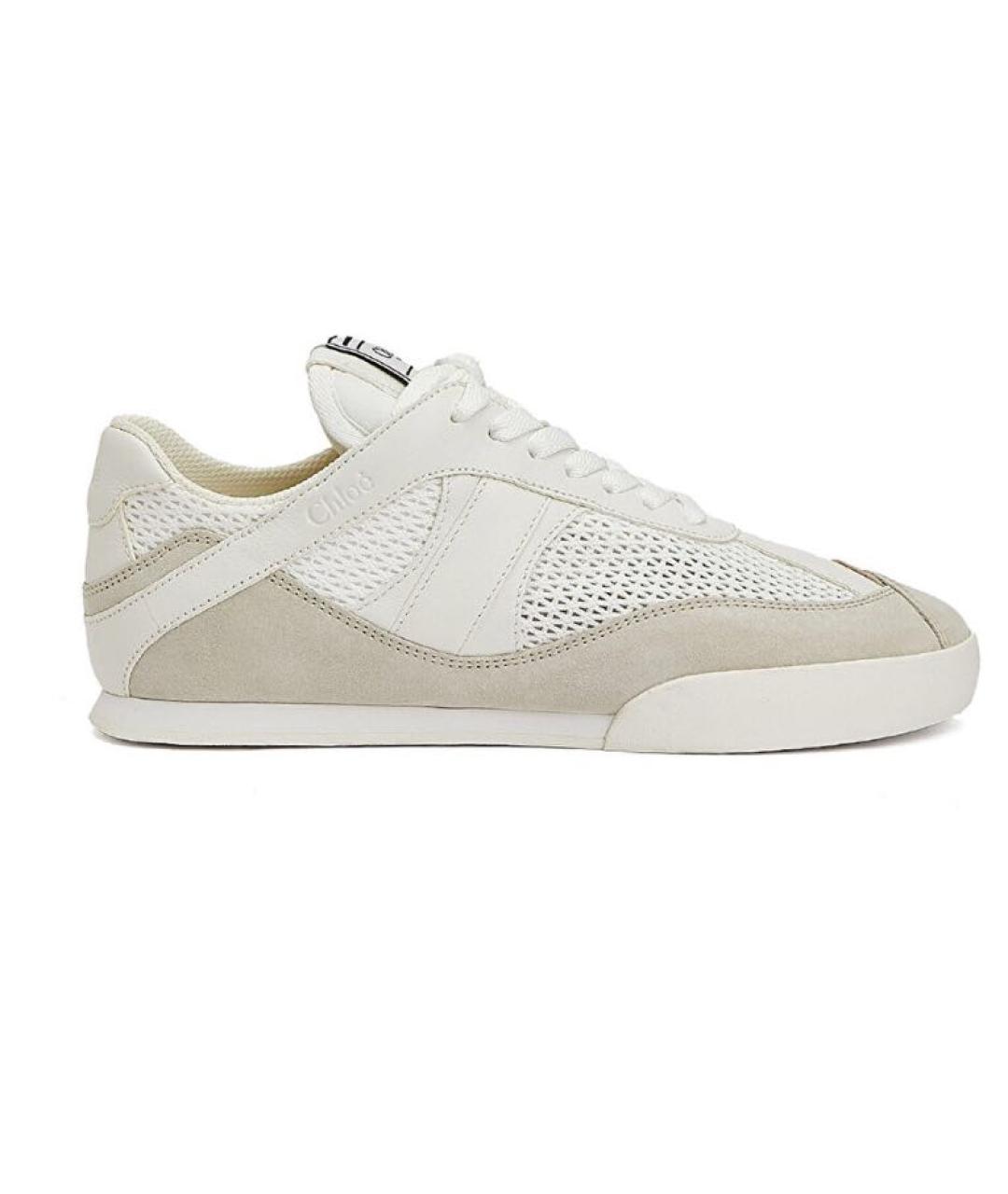 CHLOE Белые текстильные кроссовки, фото 6