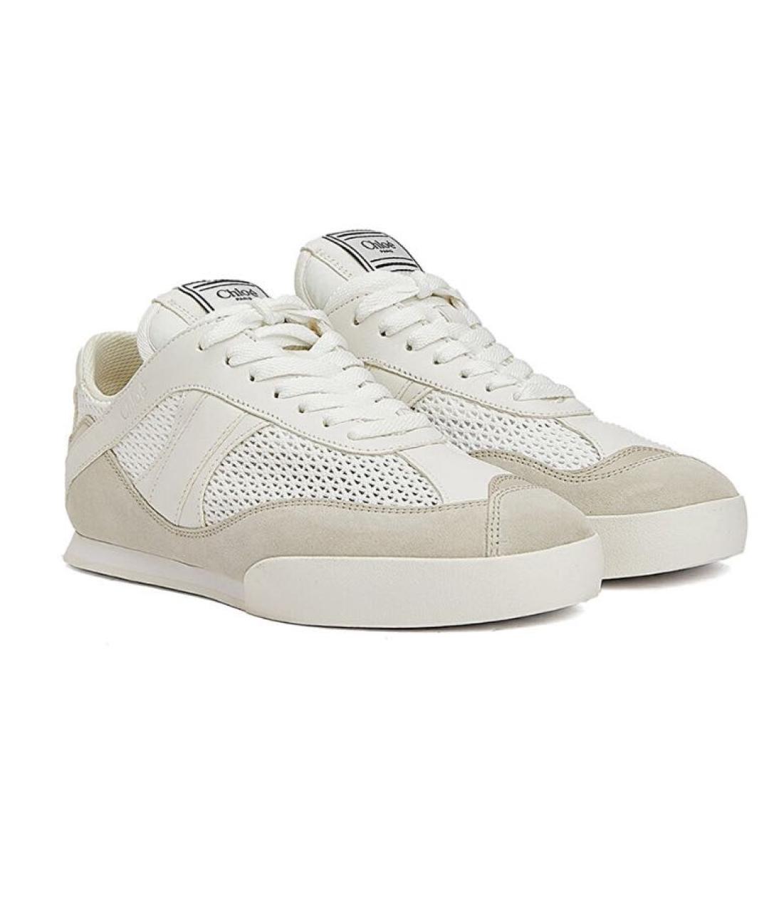 CHLOE Белые текстильные кроссовки, фото 2