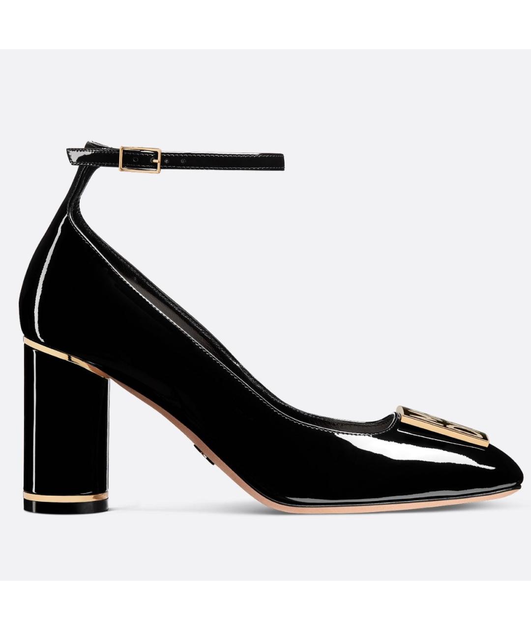 CHRISTIAN DIOR Черные туфли из лакированной кожи, фото 6