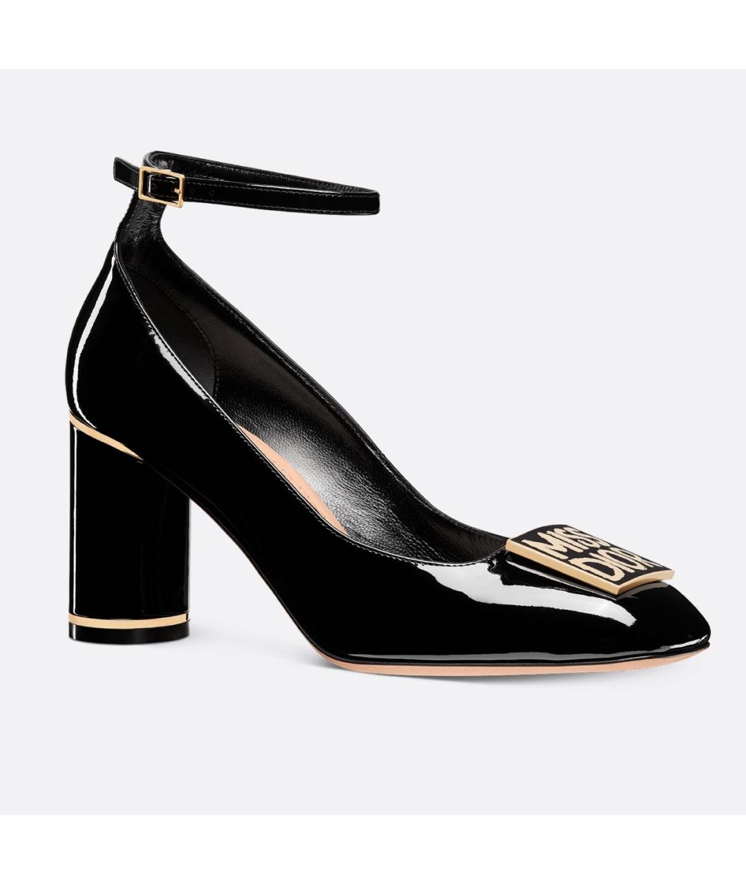 CHRISTIAN DIOR Черные туфли из лакированной кожи, фото 5