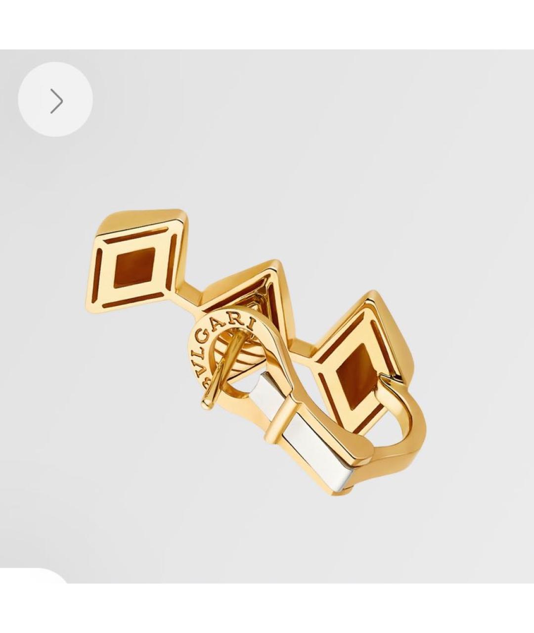 BVLGARI Золотые серьги из желтого золота, фото 2